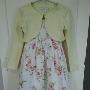 Maggie & Zoe Girls Dress + Shrug Size 5